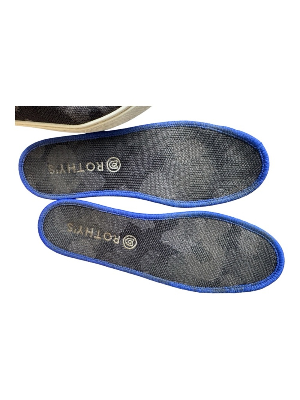 Rothy’s The Original Slip-On Grey Black Camo Sneakers - Picture 9 of 10